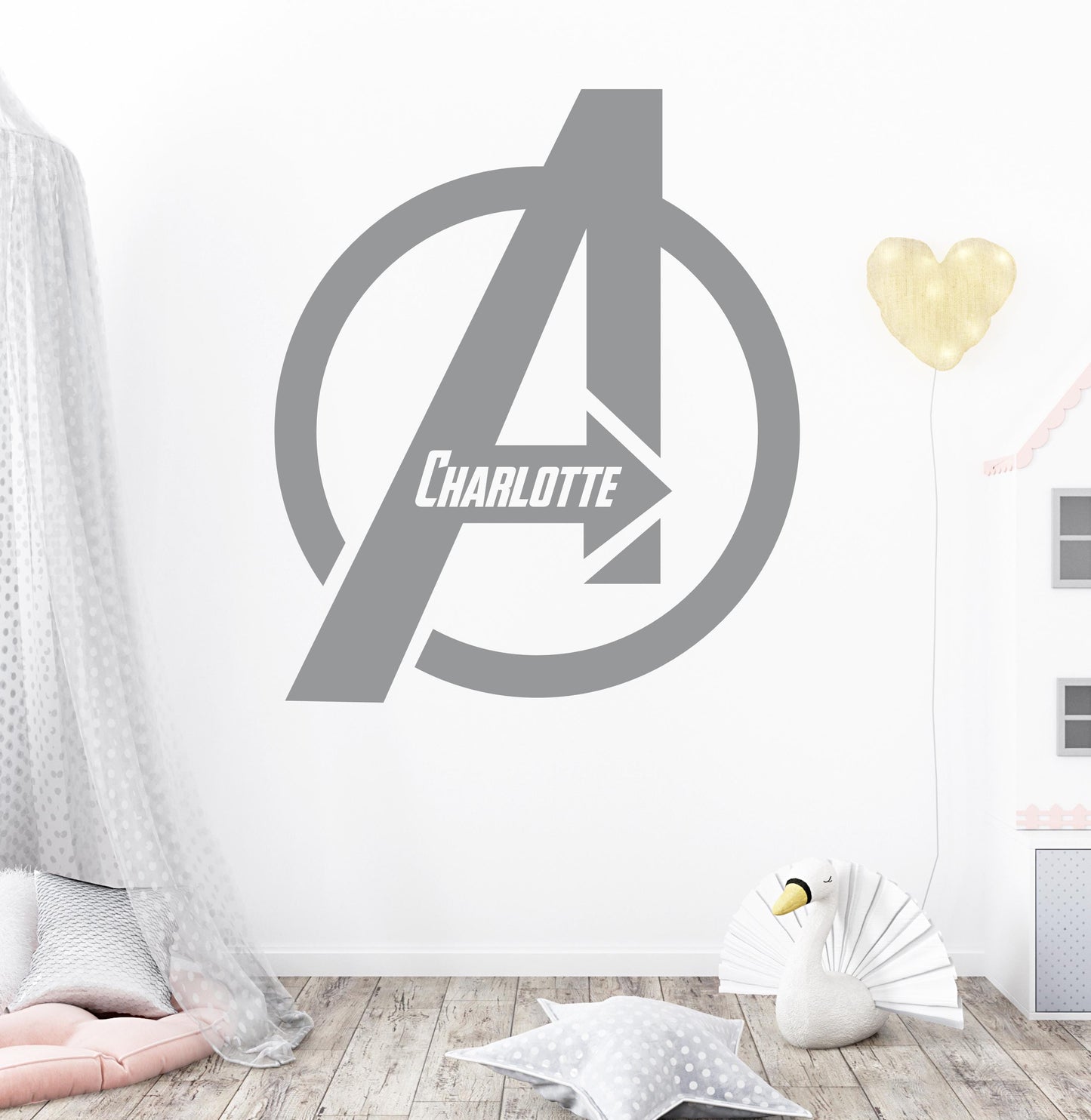Avengers Logo Name | Wall Sticker