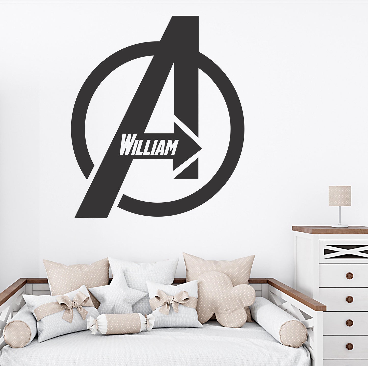 Avengers Logo Name | Wall Sticker