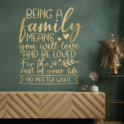 Being a Family | Wall Sticker