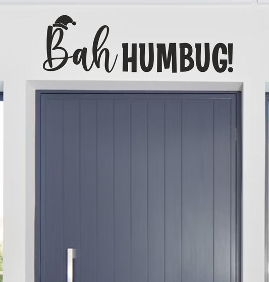 Bah Humbug | Door/Wall Sticker