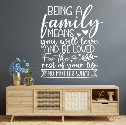 Being a Family | Wall Sticker