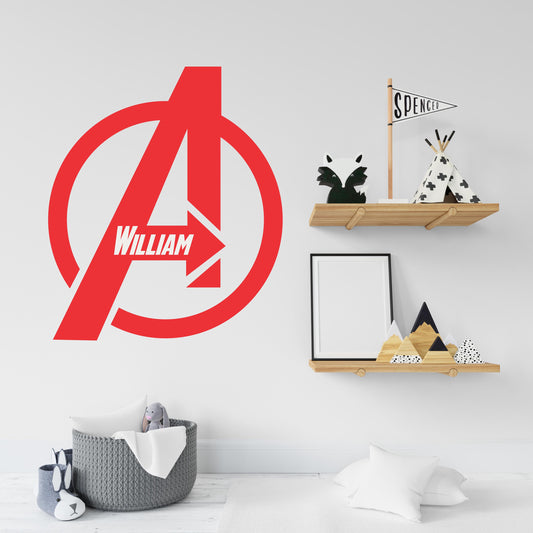 Avengers Logo Name | Wall Sticker